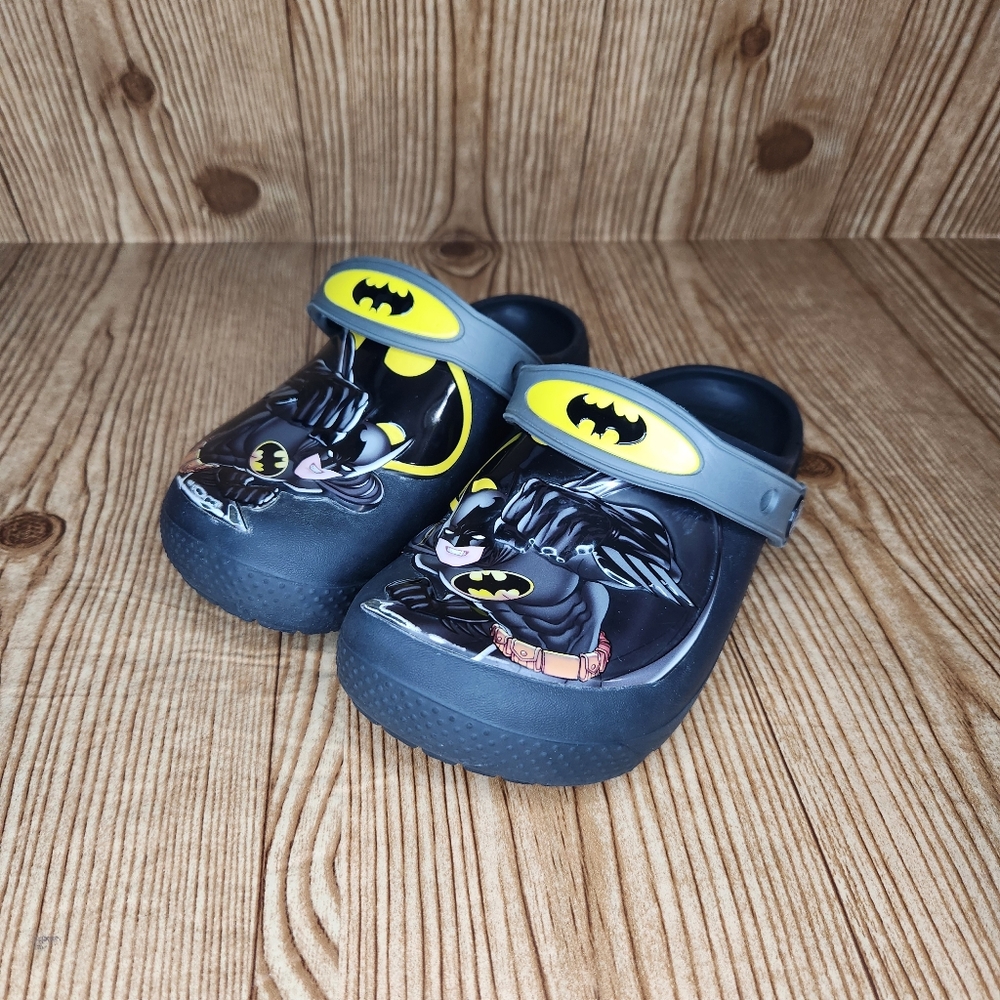 Crocs Batman Black Yellow Toddler‎ Sandal- SZ 13 C